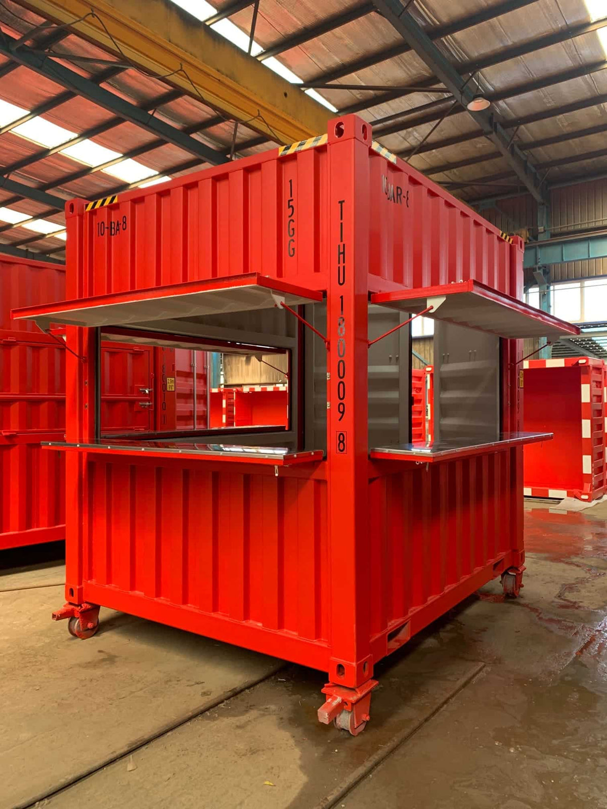 Contenedor marítimo 10′ High Cube – Rojo, nuevo