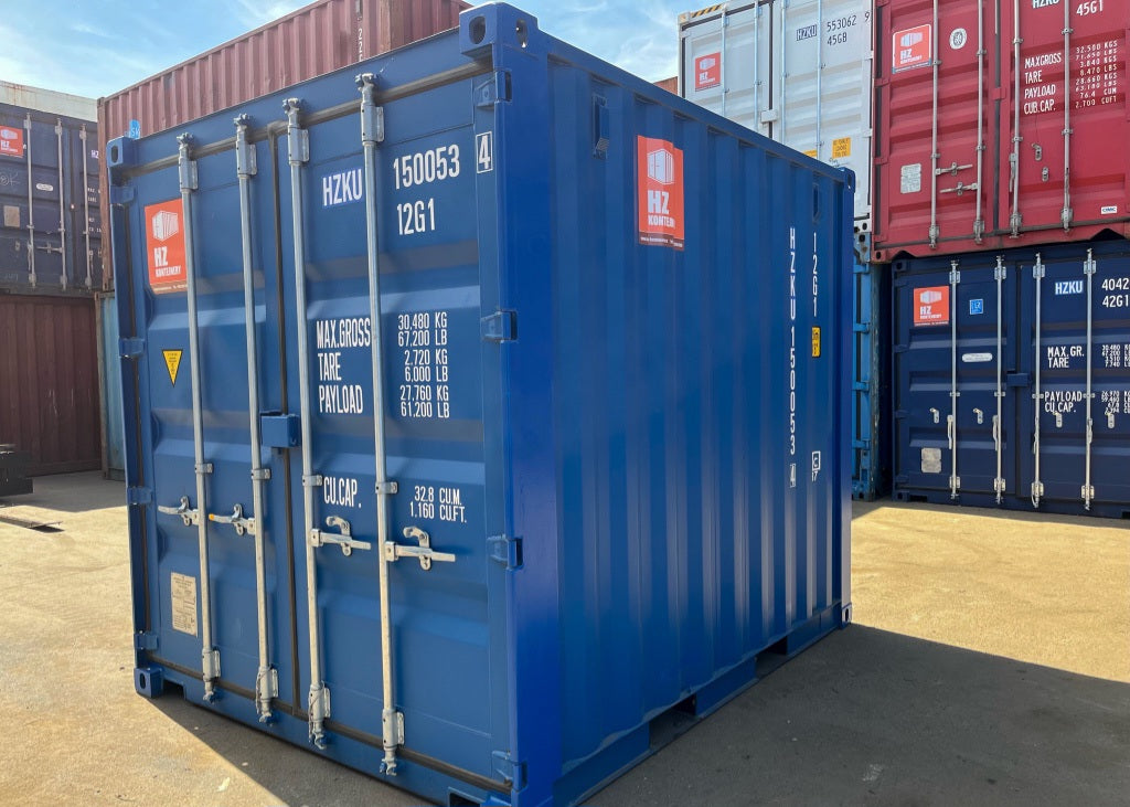 Contenedor marítimo de almacenamiento 10’ IICL 6 nuevo – Estándar Azul