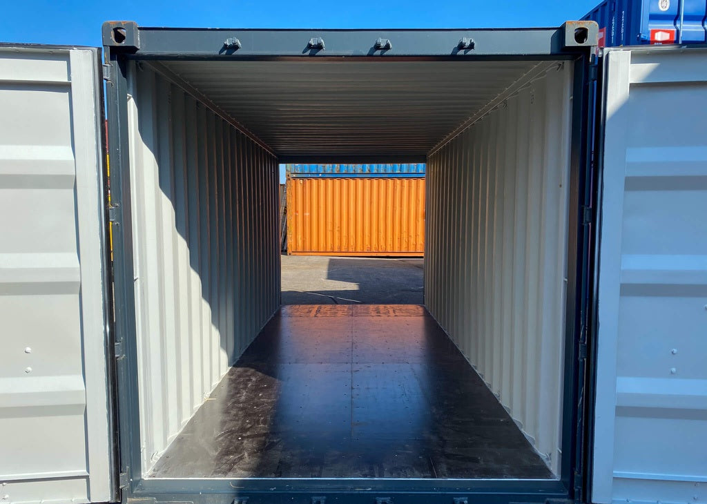 Contenedor marítimo 20’ Doble Puertas– RAL 7016 seminuevo estándar
