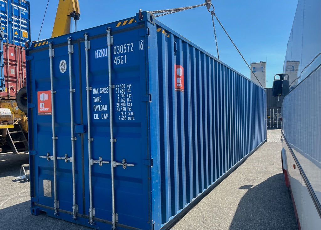 Contenedor marítimo 40’ High Cube IICL 5 seminuevo – Azul