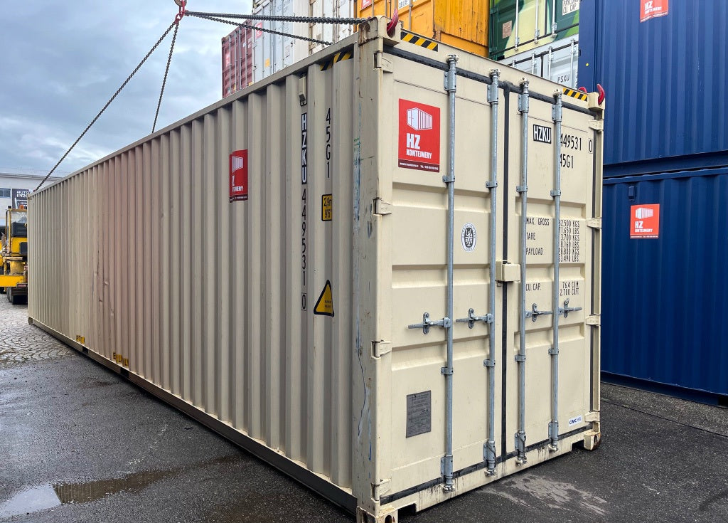 Contenedor marítimo 40’ High Cube seminuevo – Beige